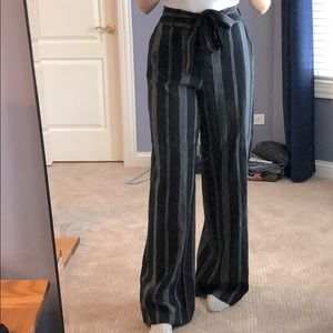 High Waisted Striped Pant